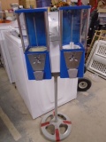 Vintage Astro Double Pedistal Gumball Machine w/ Keys