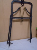 Antique Iron Double Harpoon Hay Fork