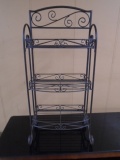 3 Tier Ornate Metal Shelf