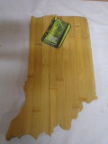 Brand New Bamboo Indiana Cutting Board