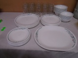 Complete Service for 10 Correlle Dishes
