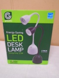 2 Pack of Greenlite LED Desk Lamps