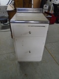 Vintage Wooden Formica Top Cabinet w/Door and Drawer