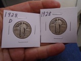 1928 D-Mint and 1928 Silver Standing Liberty Quarters