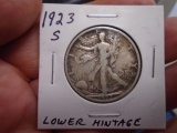 1923 S-Mint Silver Walking Liberty Half Dollar