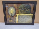 Wood Frame Primitive Style Print