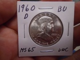 1960 D-Mint Silver Franklin Half Dollar