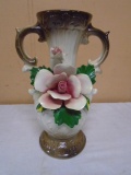 Beautiful Capodimonte Double Handled Vase