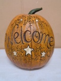 Welcome Pumpkin Décor Piece