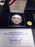 1996 150th Anniversary Smithsonian Instituion Proof Silver Dollar