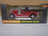 Ertl 1:30 Scale Die Cast 1926 Sea Grave John Deere Company Firetruck Bank