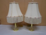 Beautiful Matching Set of Table Lamps