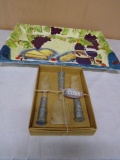 Porcelain Charcuterie Board w/ Luxe Cheese Knfie Set