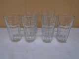 Group of 6 Heavy Weighted Bottom Glasses