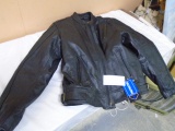 HWK Motorsports Lined Leather Protector Motorcycle Jacket