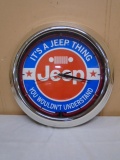 Round Jeep Wall Clock
