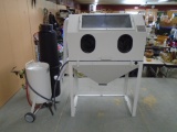 Model PT38SCM Sandblast Cabinet w/ Dust Collector & Blast Hopper