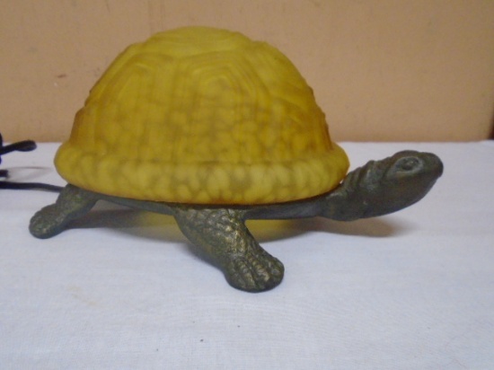 Cast Turtle w/ Glass Shell Accent Light