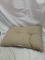 Tan outdoor cushion 22x18x4”