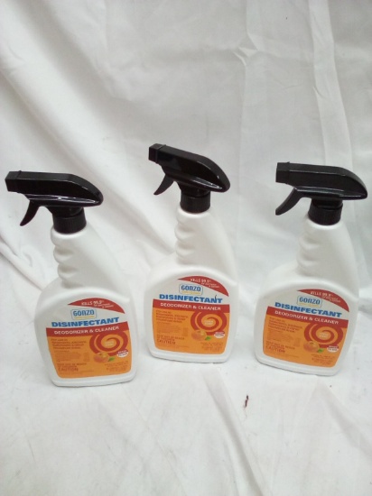 Gonzo Disinfectant deodorizer & cleaner qty 3
