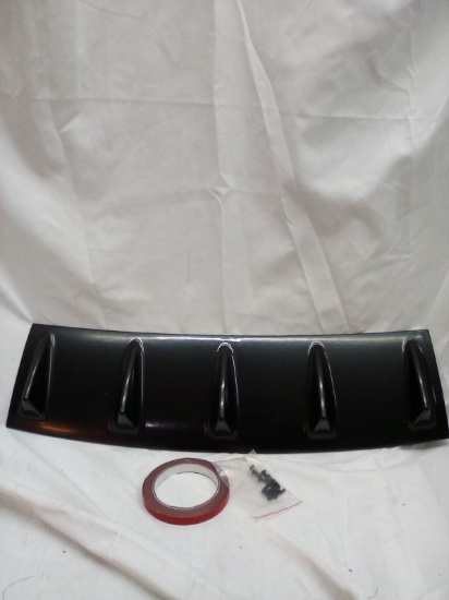 Car rear diffuser fin style black ABS plastic splitter