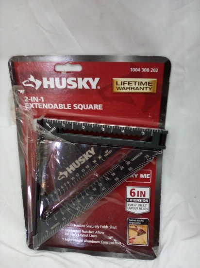 Husky 2 in 1 Extendable square