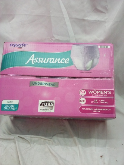 Assurance women’s 60 count s/m odor guard