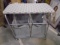 Rolling Laundry Cart w/ 2 Removable Hamper Bags & Ironing Board Top