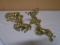 4pc Set of Solid Brass Horses