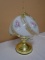 Beautiful Brass and Glass Acdent Table Lamp