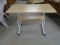 Small Rolling Metal & Wood Child's Adjustable Height Desk