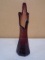 Vintage Amethyst Swung Glass Vase