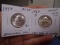 1954 & 1964 D Mint Silver Washington Quarters