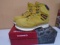 Pair of Wovlerine Waterproof Plue Steel Toe Work Boots