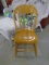 Antique Wooden Plank Bottom Chair