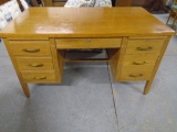 Vintage 6 Drawer Wooden Desk