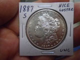 1887 S Mint Morgan Silver Dollar