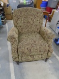 Beautiful Lane Paisley Print Accent Push Back Recliner