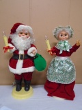 Lighted & Animated Mr & Mrs Santa Claus