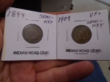 1894 & 1909 Indian Head Cents