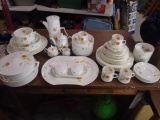 46pc Set of Mikasa Just Flowers Pattern China