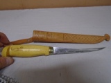Rapala J Marttuni Findland Filet Knife w/ Leather Sheaf