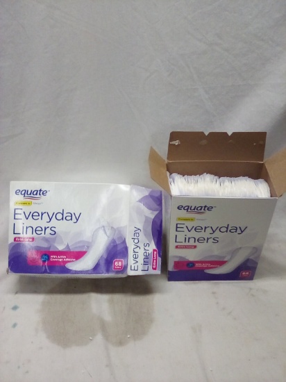 2 Packs of Equate Extra Long Everyday Liners