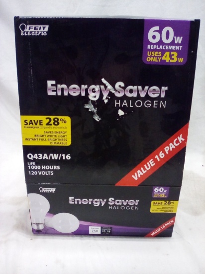 Case of EnergySaver Halogen 60W Replacement 43W Bulbs