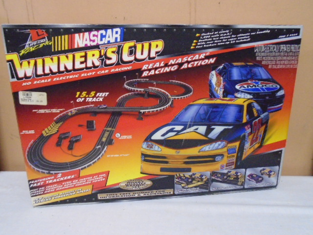Lifelike racing slot cars on sale