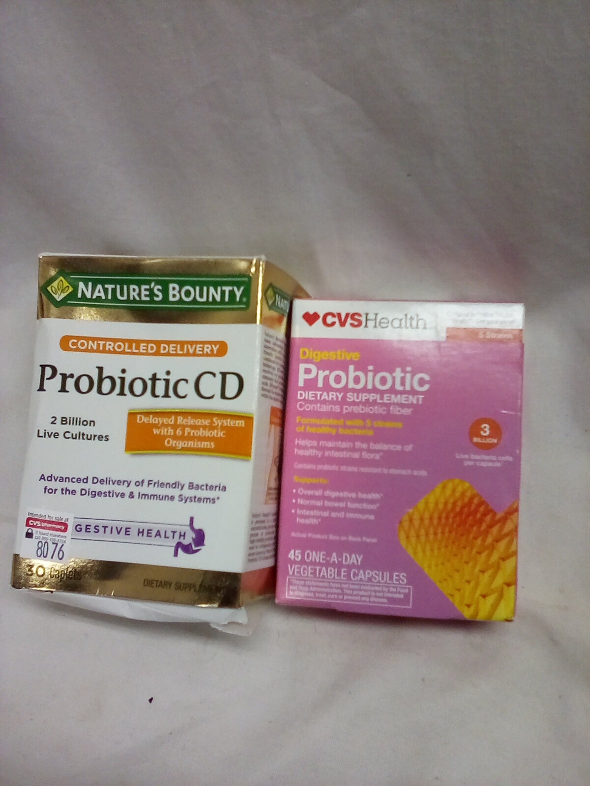 CVS Health Probiotic Digestive 45 ct & Nature’s Proxibid