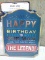Amscan Easel Sign Happy Birthday to the Man,The Myth,The Legend x2
