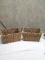 Set of 4 Seagrass Storage Tote Baskets, Laundry Organizer w/ Insert Handles