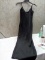 TOB Women’s Size Medium Black Spaghetti Strap Evening Dress