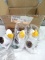 FAO Schwartz Toy Plush Cockatiel 6in White/ Yellow qty 3